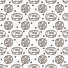 doodle donuts pattern N8