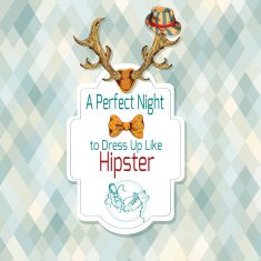Hipster retro poster N2