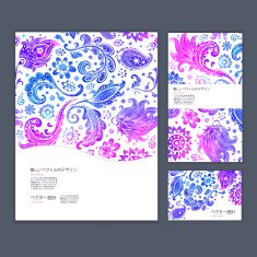 Beautiful floral set of banners N9