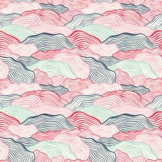Seamless pattern with wavy scale texture N16