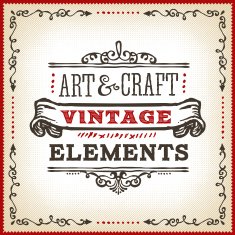 Hand Drawn Vintage Label N8