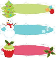 Sketchy Christmas Banners