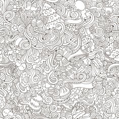 New Year and Christmas seamless pattern N4