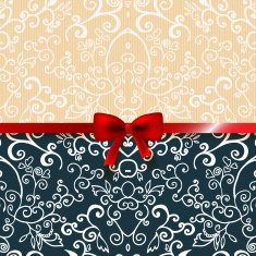 Vintage romantic background floral card N2