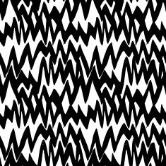 Striped hand drawn pattern with zigzag lines