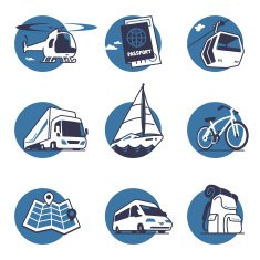 Transportation shipping and travel documents collection N2