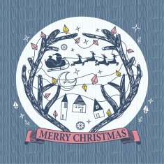 elegant Christmas illustration N2