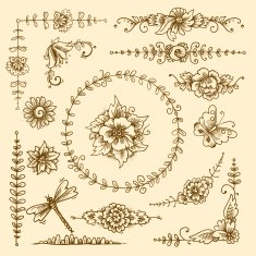 Vintage decorative elements N2