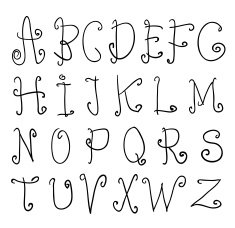 sketch alphabet Hand drawn N14