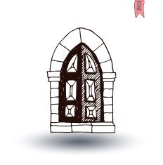 old Door icon illustration vector N24