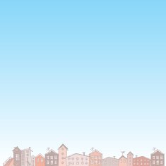 nature blue background with City Vector