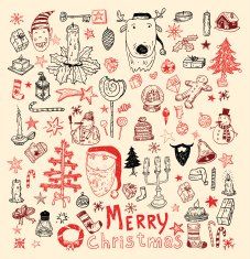 Doodle Christmas element vector illustration N10