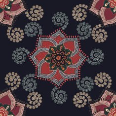 Vector seamless ethnic pattern N6