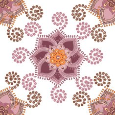 Vector seamless ethnic pattern N7
