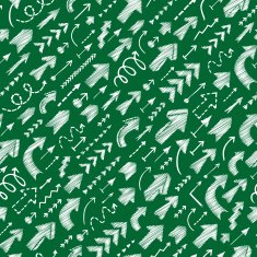 Seamless background of hand drawn arrows N16