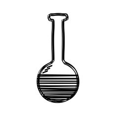 Vector of sketch doodle test tube icon