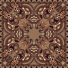 Traditional ornamental floral paisley bandanna N528