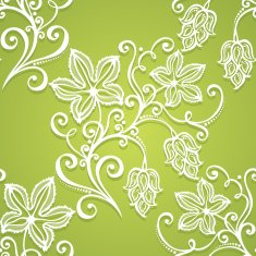 Seamless Floral Pattern (Vector) N79
