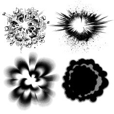 Comic Burst Explosions - Version II