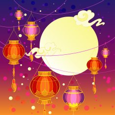 hanging lanterns background N2