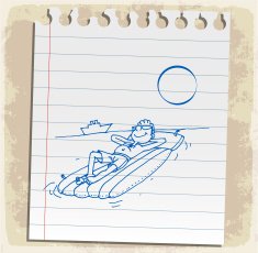 Cartoon summer illustration N2