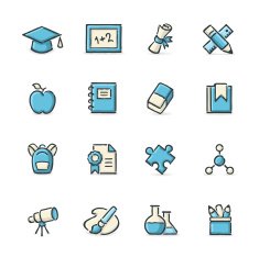 Education icons N48
