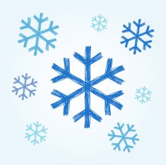 snowflakes doodle N16