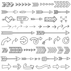 Hand Drawn Arrows N34