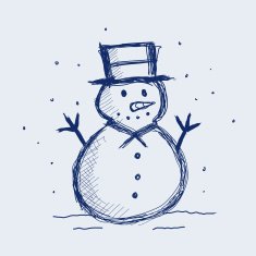 snowman doodle N26