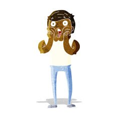 cartoon gasping man N24