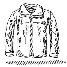 Outdoor Jacket Drawing