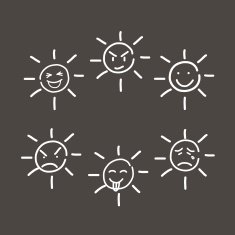 sun cartoon sketch N3