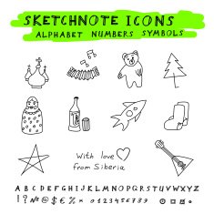 Doodle Russian Icons N2