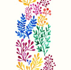 Watercolor floral pattern