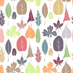 vector seamless pattern with leaves N20