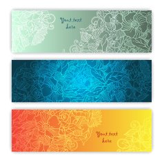 Unique pattern card set with art flowers N6