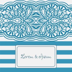 Abstract background lacy frame border pattern wedding invitation card design N28