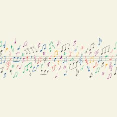 Musical notes seamless