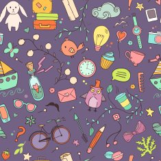 Cute traveling pattern