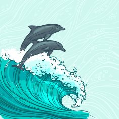 Sea waves background N2