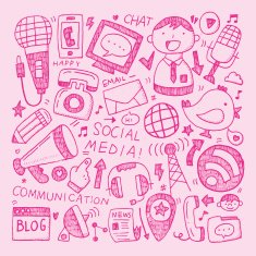 doodle communication background N74
