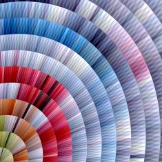 abstract colorful round style stripe pattern background