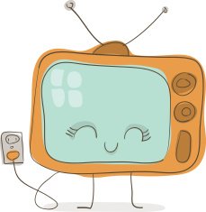 Cute Television Doodle