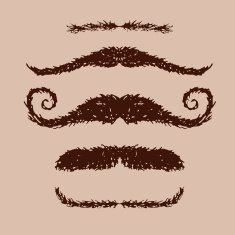 Moustache doodles N4
