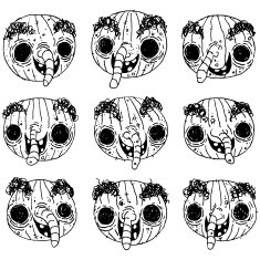 Nosed pumpkins
