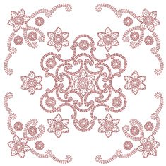 henna star shape design