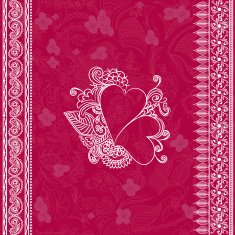Elegant Doodle Valentine Background
