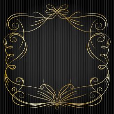 Set of vintage victorian vector dividers and frame N21