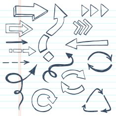 Set of arrows N18