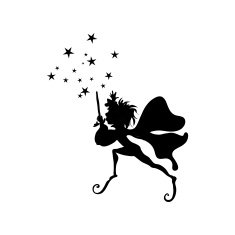 Elf silhouette decal